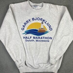 VTG Garry Bjorklund Half Marathon Sweater Duluth Minnesota Running Sweatshirt